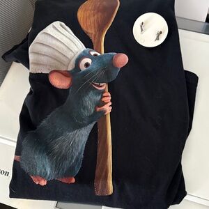 Ratatouille Remy shirt with earrings!
